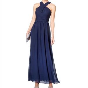 Adrianna Papell Chiffon Cross-front Dress Sz 12